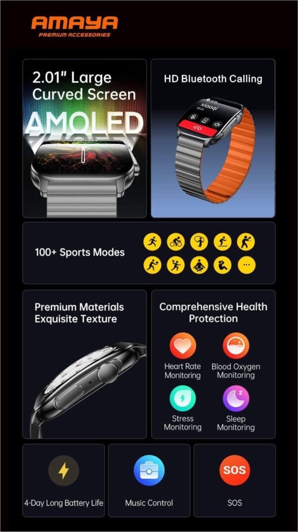 Smartwatch Amaya  pro Amoled ASW-07 - Image 5